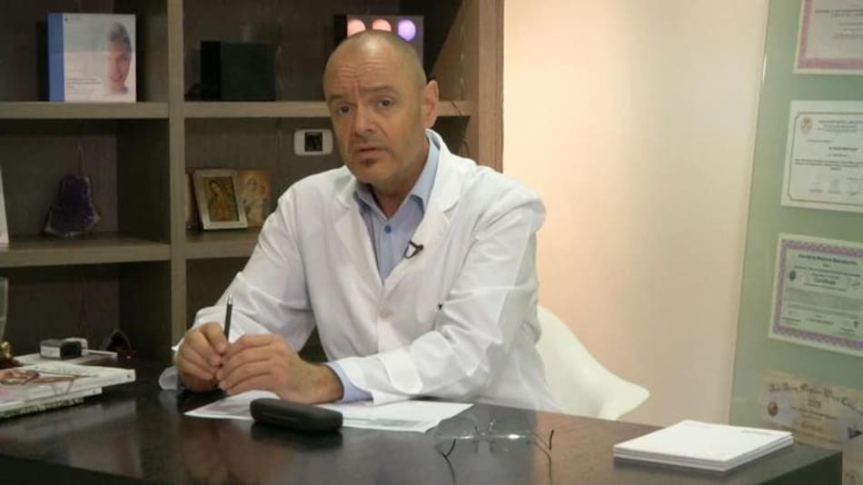 Rubén Mühlberger, médico detenido, esteticista