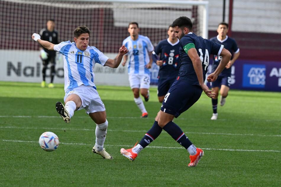 Giuliano Simeone; Selección Argentina Sub 23. Foto: X @Argentina.