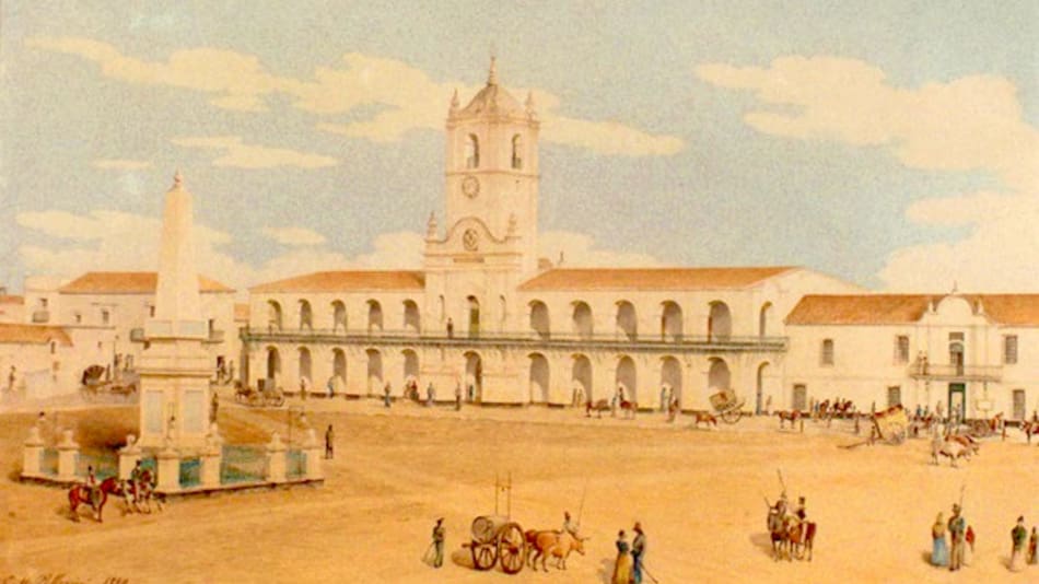 Plaza Victoria a principios del siglo XIX
