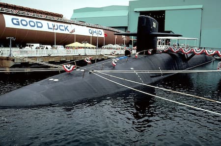 Submarino Ohio. Foto: Wikipedia.