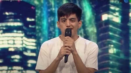 Matías Villalba, joven con síndrome de Moebius que brilló en Got Talent Argentina. Foto: Captura de video.