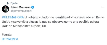 El video fue replicado por el investigador mexicano Jaime Maussan. Foto: X.