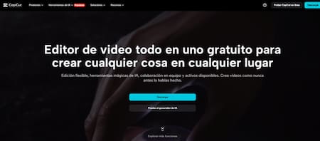 CapCut. Foto: captura CapCut.