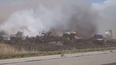 Tormenta de arena en Illinois, Chicago. Foto: captura de pantalla.