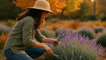 Secreto de jardineros: el truco de otoño que transforma tu lavanda en una planta irresistible