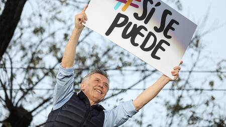 Mauricio Macri en marcha del Sí se puede, REUTERS