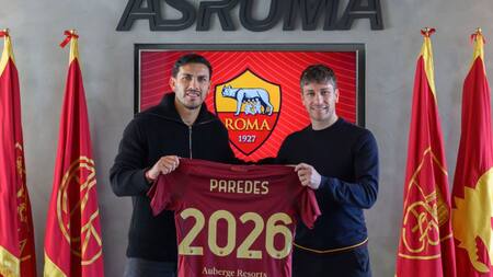 Leandro Paredes renovó con la Roma. Foto: asroma