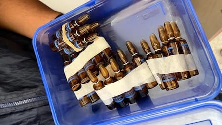 Fentanilo contaminado. Foto: NA.