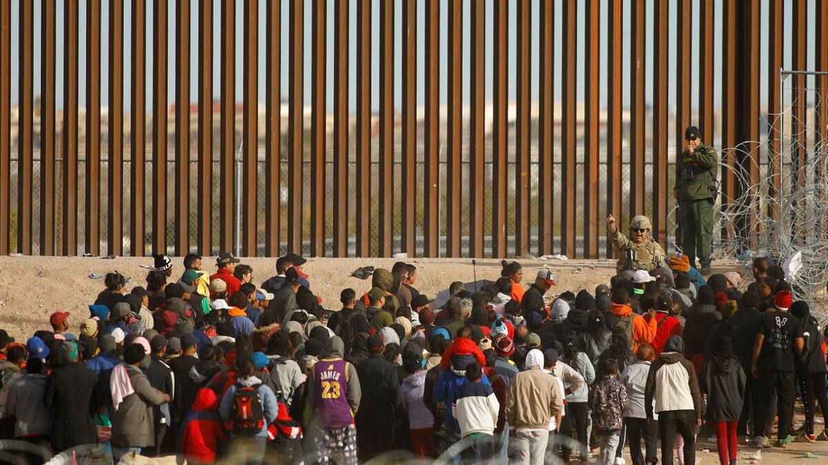 Crisis migratoria; frontera México-EEUU. Foto: Reuters