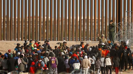 Crisis migratoria; frontera México-EEUU. Foto: Reuters