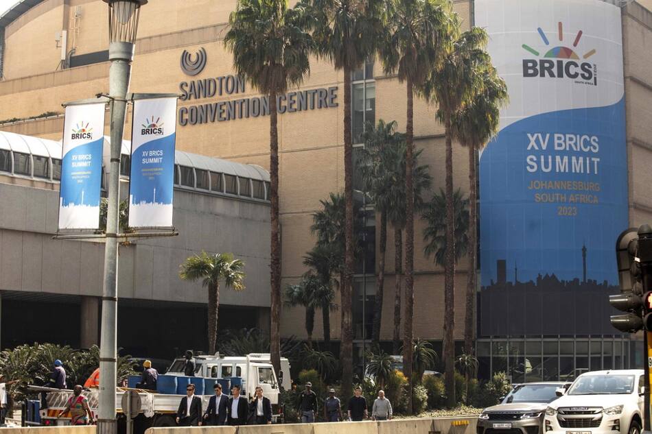 La XV cumbre de los BRICS se desarrollará en Johhanesburgo, Sudáfrica. Foto: EFE.