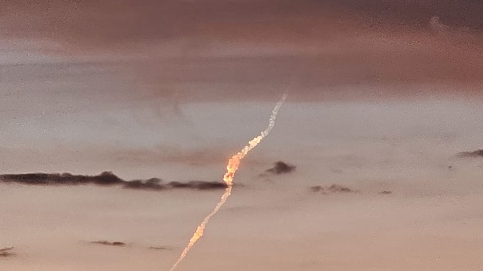 Bólido que se vio desde Bahía Blanca.