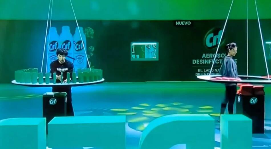 Prueba del líder en Gran Hermano. Foto: captura Telefe.