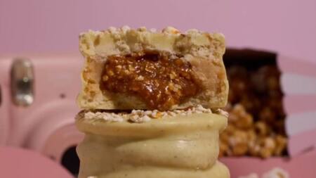 Alfajor de pochoclo, una de las propuestas más innovadoras del Campeonato Mundial del Alfajor 2025.
