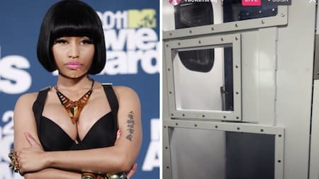Nicki Minaj fue detenida. Fotos: redes sociales