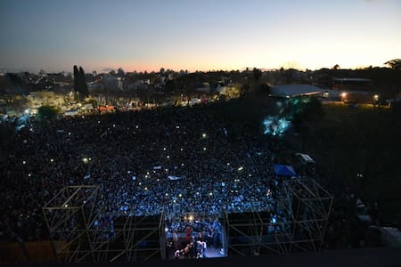 Cristina Fernández de Kirchner en la presentación de su libro en La Plata