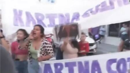 Incidentes en el cierre de campaña en Corrientes con Karina Milei y Martín Menem