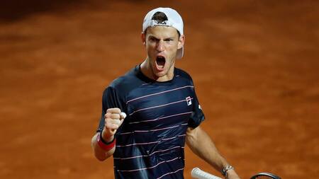 Diego Schwartzman en el Masters 1000 de Roma