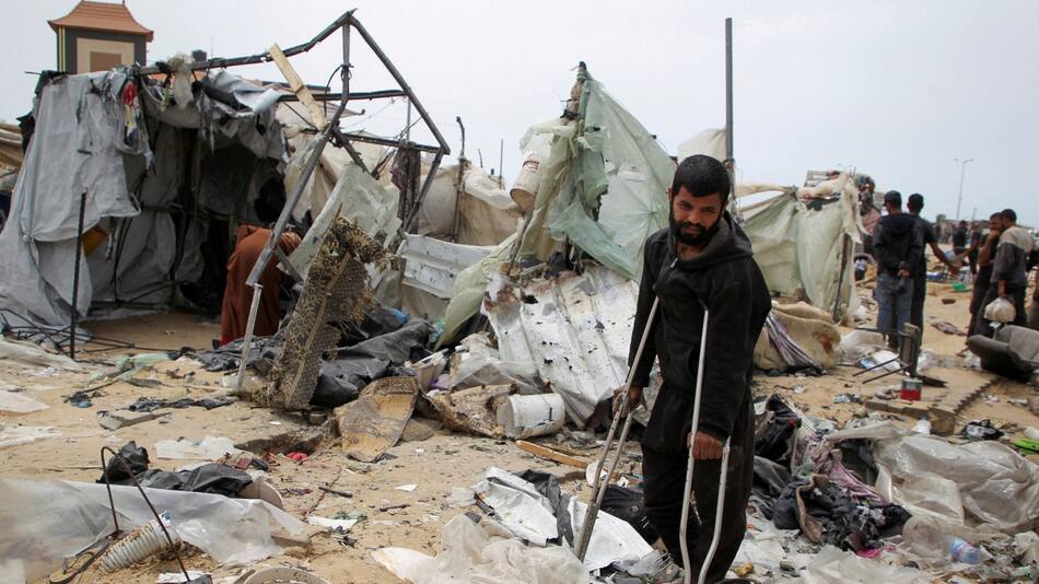Crisis total en los hospitales de Rafah, Franja de Gaza. Foto: Reuters.