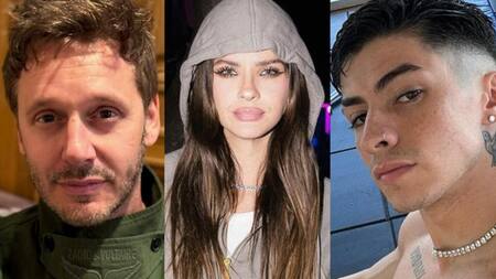 Benjamín Vicuña, la China Suárez y Lauty Gram. Fotos: Instagram