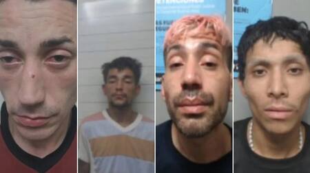 Los rostros de los presos que se fugaron de la comisaría vecinal de Flores. Foto: gentileza TN