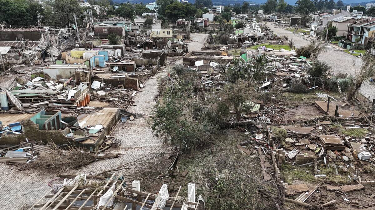 Inundaciones en Brasil. Foto: EFE