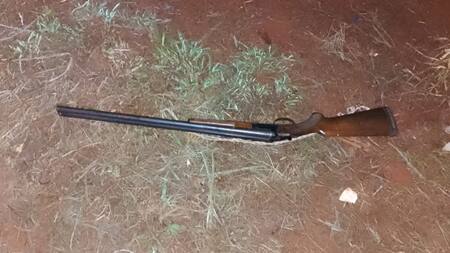 La escopeta secuestrada. Foto: gentileza El Territorio