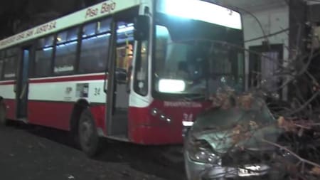 Choque en Boedo. Foto: Twitter.