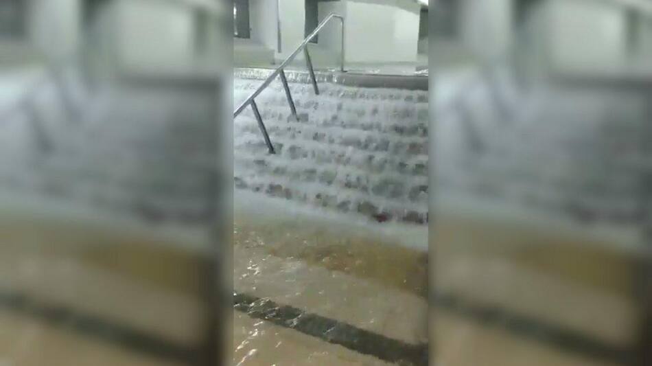 Temporal sobre la línea C de subte