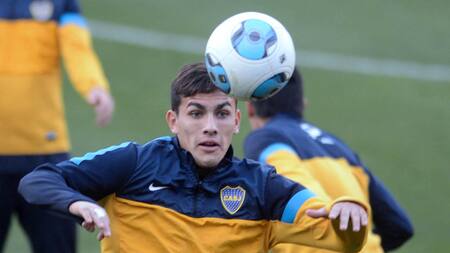 Leandro Paredes en Boca. Foto: NA/Walter Papasodaro
