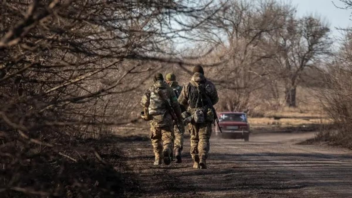 Soldados ucranianos cerca de Bélgorod. Foto: Reuters.
