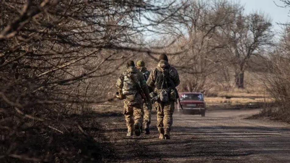 Soldados ucranianos cerca de Bélgorod. Foto: Reuters.