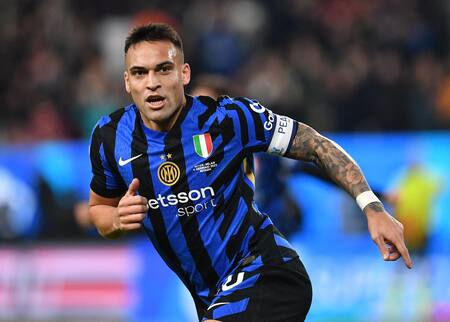 Lautaro Martínez; Supercopa Italiana. Foto: Reuters