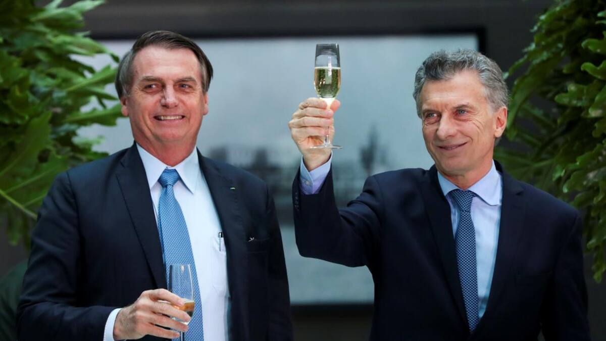 Jair Bolsonaro y Mauricio Macri (Reuters)