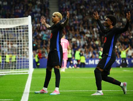 Lamine Yamal le dio el título al Barcelona. Foto: Reuters/Albert Gea