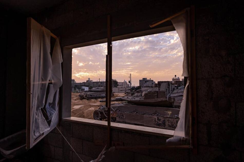 El Ejército de Israel a lo largo de la Franja de Gaza. Foto: Efe