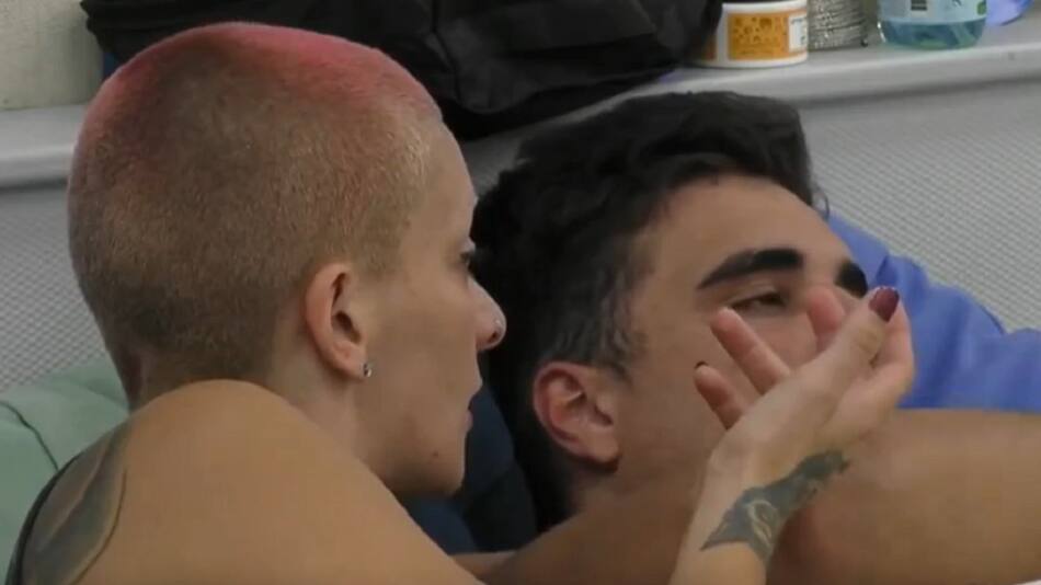 Furia y Mauro de Gran Hermano. Fotos: captura Telefe.