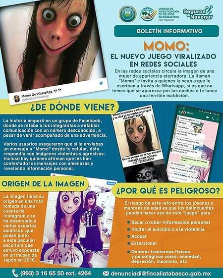 Alerta por Momo en videos infantiles
