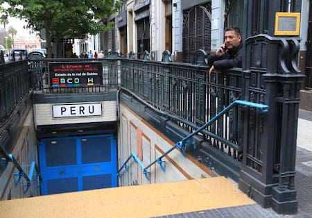 Subte, línea A. Foto: NA