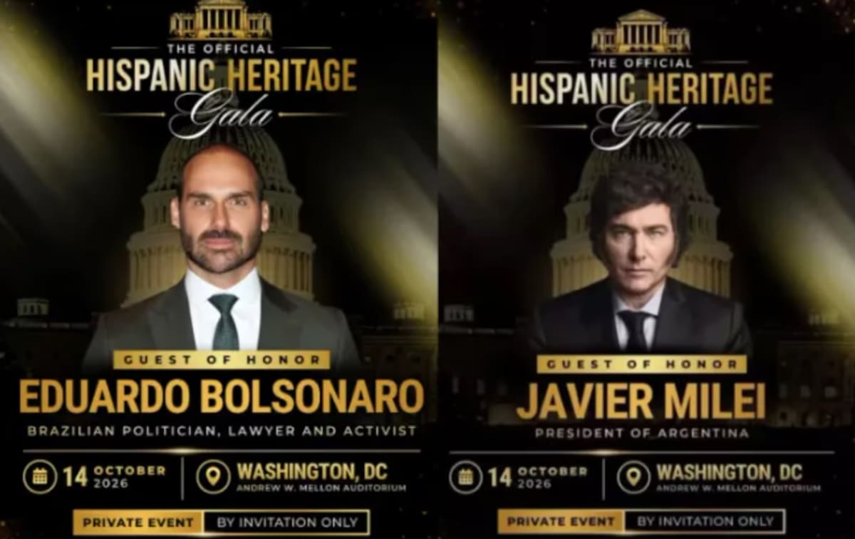 Javier Milei Eduardo Bolsonaro