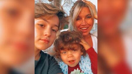 Flor Peña junto a sus hijos, Instagram, redes sociales