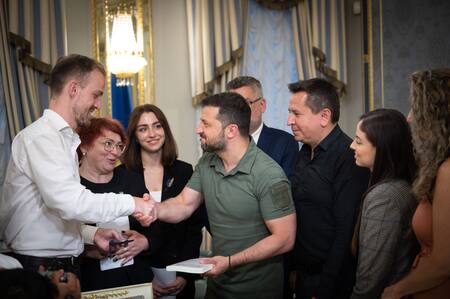 Canal 26 con Volodímir Zelenski. Foto: gobierno de Ucrania.