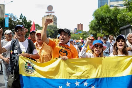 Crisis en Venezuela, manifestación, REUTERS