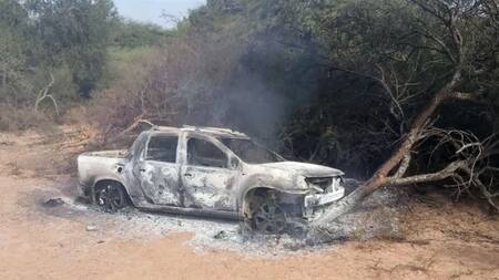 Así quedó el auto del hombre. Foto: gentileza Nuevo Diario Web