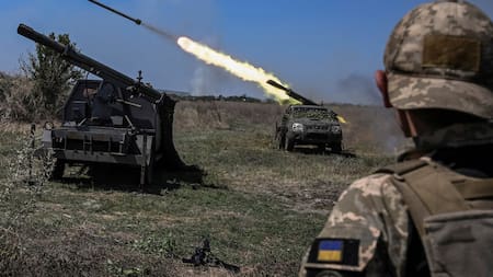 Ataque ucraniano en la guerra. Foto: NA.