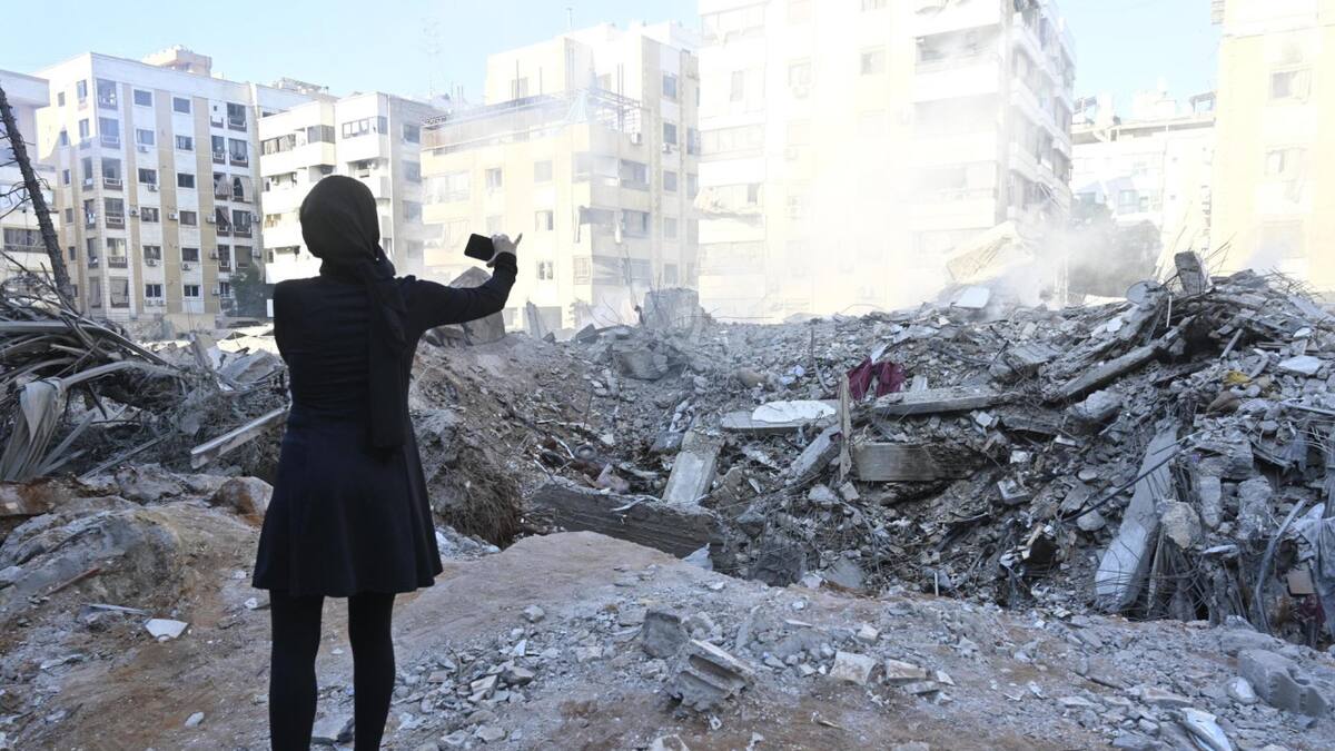 Destrozos en Beirut, capital del Líbano. Foto: EFE