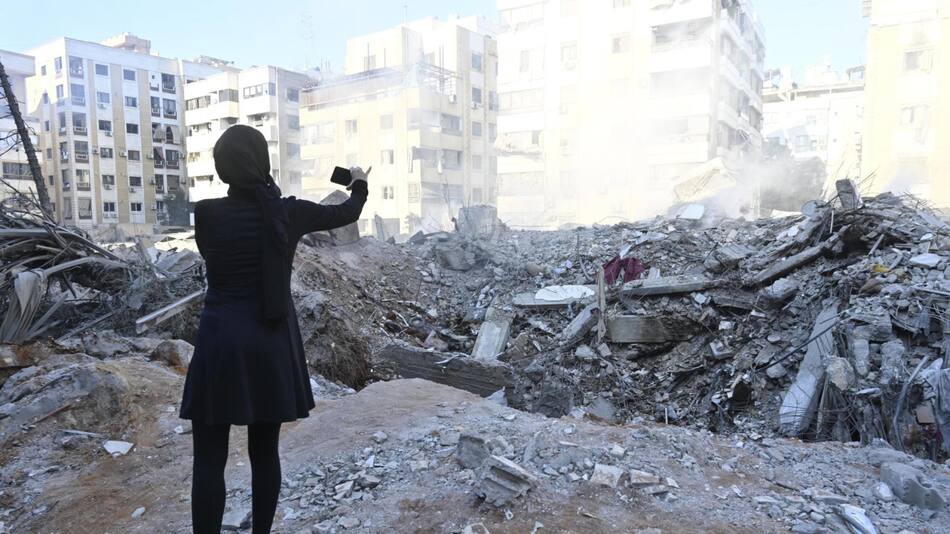 Destrozos en Beirut, capital del Líbano. Foto: EFE