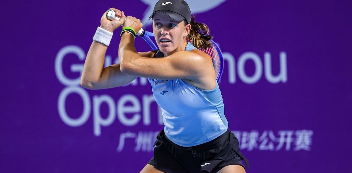 Kaitlin Quevedo en el torneo de Guangzhou.