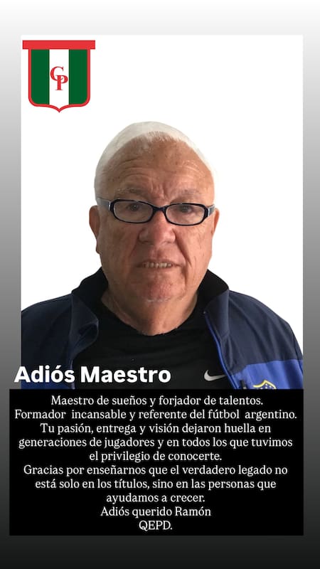 Ramón Maddoni murió a los 83 años.