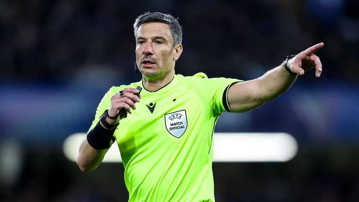 Slavko Vinčić, árbitro esloveno elegido para la final del Mundial 2026 entre Argentina y España